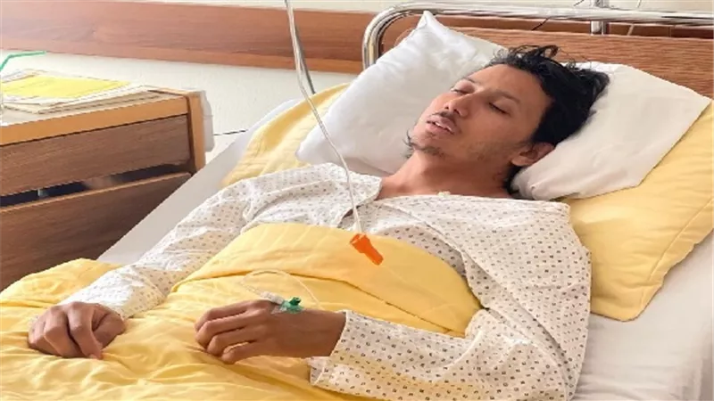 عمرو جمال يجري جراحة الرباط الصليبي بالنمسا