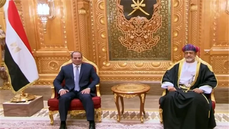 الرئيس السيسي يثمن مستوى التنسيق القائم ووحدة الرؤى بين مصر وسلطنة عمان