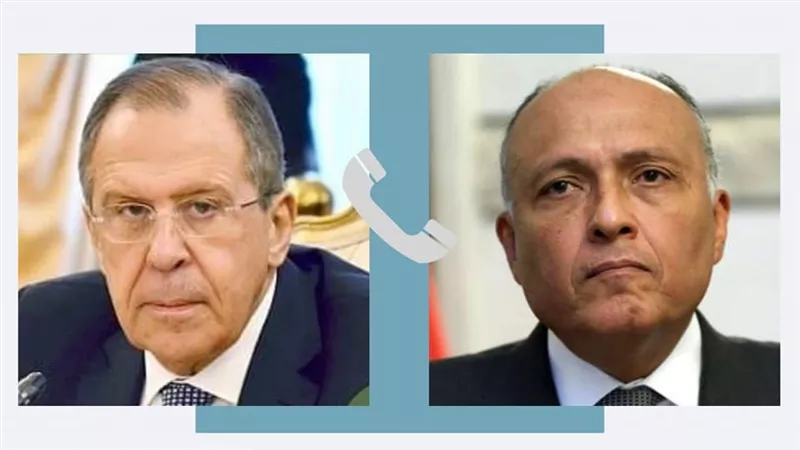وزير الخارجية يتلقى اتصالاً هاتفياً من وزير الخارجية الروسي