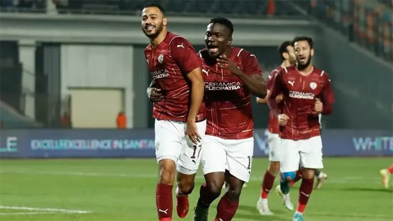 بأقدام أبناء الأهلي .. سيراميكا كليوباترا ينهي الشوط الأول متفوق