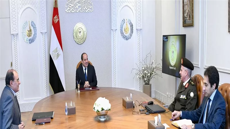 الرئيس السيسي يتابع الموقف التنفيذي والمخطط الزمني لمشروعات الهيئة الهندسية