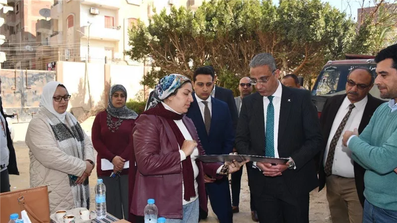 محافظ الفيوم يتفقد الأعمال الإنشائية بمقر الشبكة الوطنية الموحدة لخدمات الطوارئ والسلامة العامة