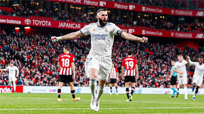 كأس ملك إسبانيا..كريم بنزيما يقود هجوم ريال مدريد أمام أتلتيكو