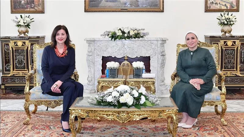 السيدة انتصار السيسى: ناقشت مع السيدة الأولى لكرواتيا ملفات الحماية الاجتماعية