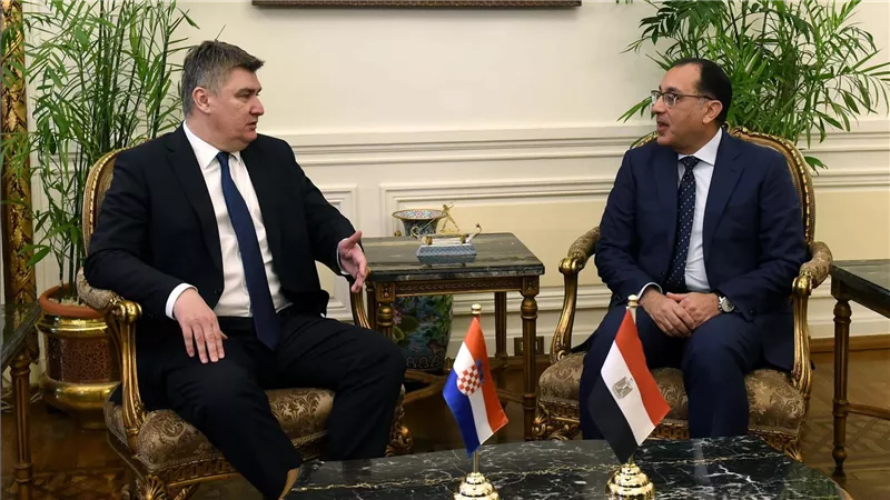 تفاصيل مباحثات رئيس مجلس الوزراء مع الرئيس الكرواتي 