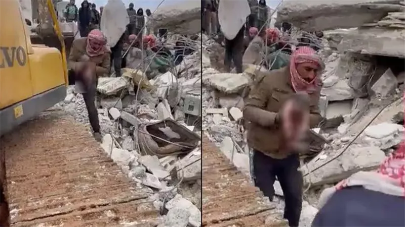 ولادة تحت الأنقاض.. خروج رضيع سوري من بطن الزلزال