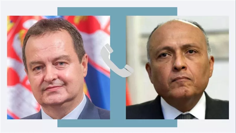 وزير الخارجية يتلقى اتصالاً من وزير خارجية صربيا