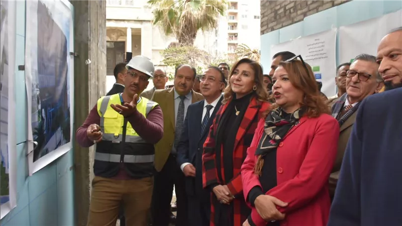 وزيرة الثقافة ومحافظ الإسكندرية يدشنان مشروع إنشاء المبنى الجديد لأكاديمية الفنون بالإسكندرية 