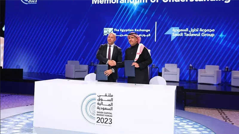 البورصتان المصرية والسعودية توقعان مذكرة تعاون مشترك