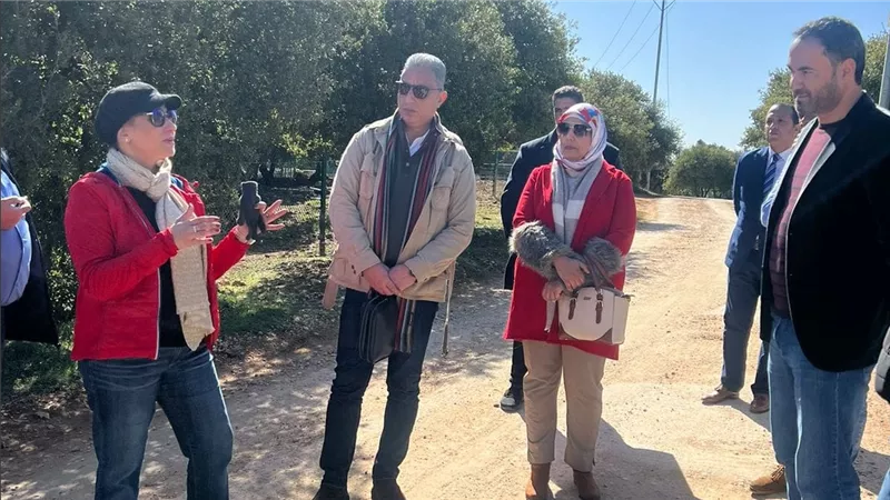 وزيرة البيئة فى زيارة لمحمية المأوى بالأردن لتفقد مشروع الملاذ الآمن للحياة البرية 