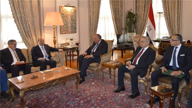 وزير الخارجية يستقبل رئيس مجلس المستشارين المغربي