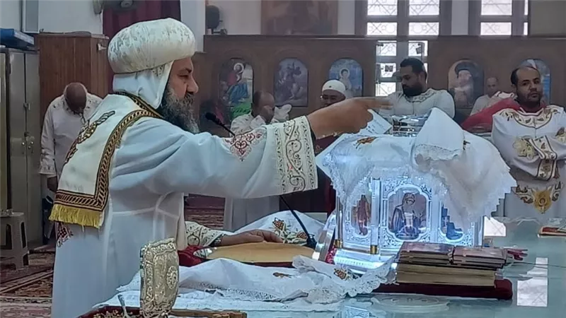 أسقف السويس يلتقى بخدام كنيسة الشهيد مارجرجس بمدينة الصباح
