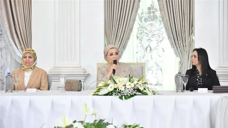 السيدة انتصار السيسى تشهد احتفالات اليوم العالمى للمرأة