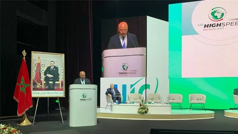 نص كلمة وزير النقل بالجلسة الافتتاحية للمؤتمر العالمي للسرعة الفائقة السككية في المغرب -صور