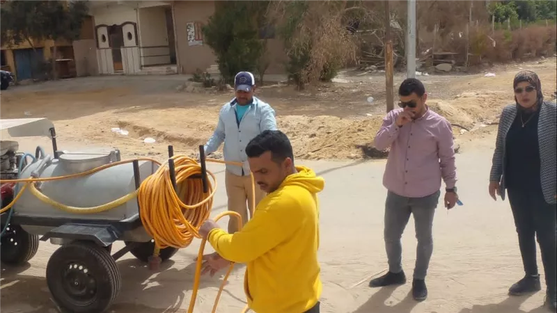 صحة السويس تواصل مكافحة القوارض والحشرات بمختلف الأحياء