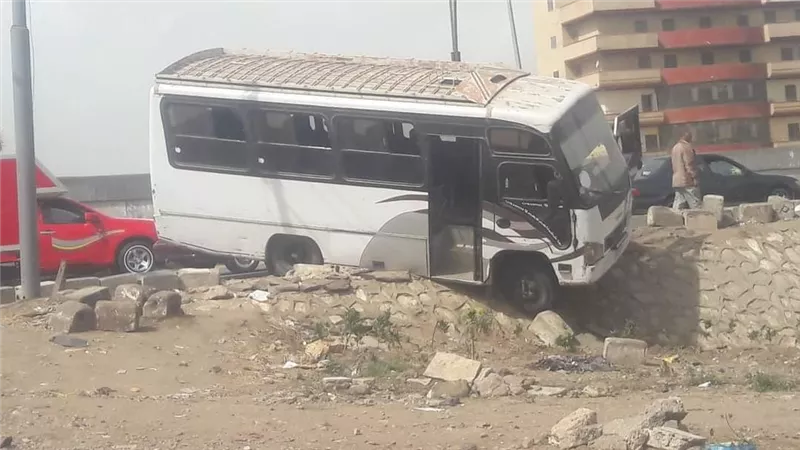 العناية الالهية تنقذ 50 تلميذ في حادث انقلاب اتوبيس بالدقهلية 
