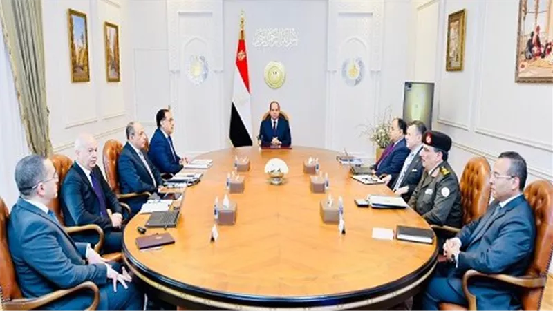 الرئيس السيسي يتابع المشروعات الخاصة بقطاعي الطيران المدني والسياحة