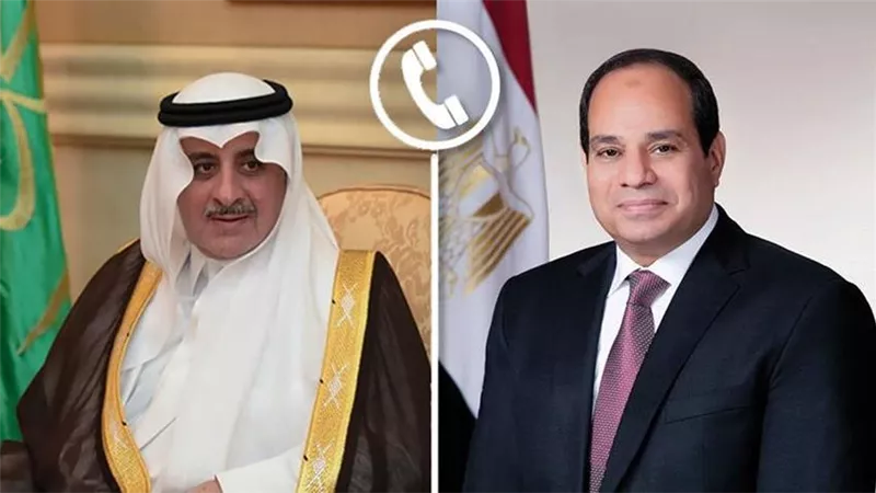 هاتفياً.. الرئيس السيسي يتلقى التهنئة من أمير منطقة تبوك بالسعودية بمناسبة حلول شهر رمضان