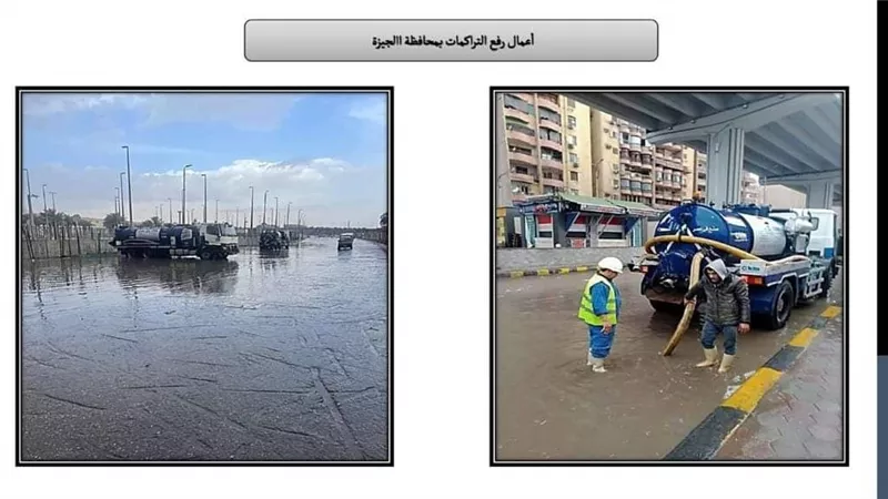 وزير التنمية المحلية يتلقي تقريراً عن جهود المحافظات لإزالة تجمعات الأمطار