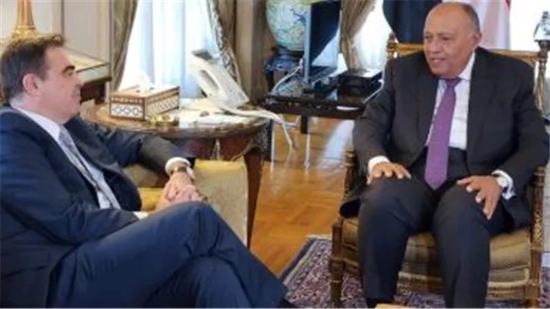 وزير الخارجية يبحث مع مسؤول أوروبى سبل التصدى للهجرة غير الشرعية