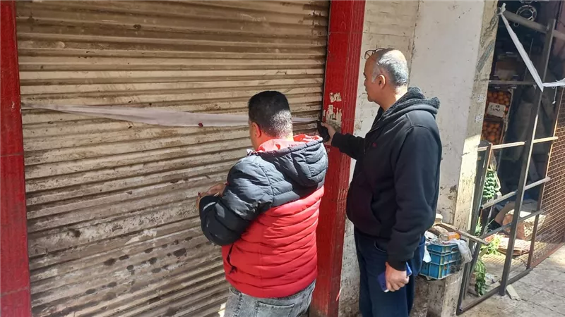 تحت إشراف رئيس حي الدقي.. حملات مكثفة لمواجهة إشغالات المحال التجارية