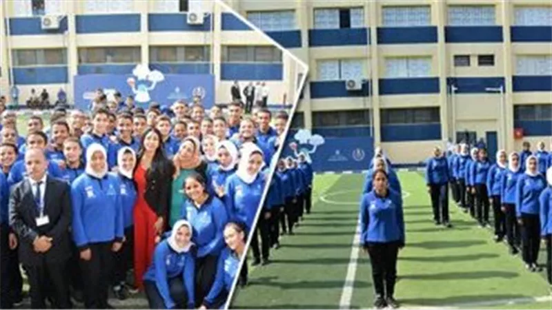 وفد من الاتحاد الأوروبى يزور إحدى مدارس التكنولوجيا التطبيقية