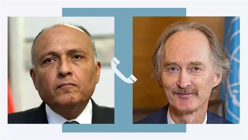وزير الخارجية يجري اتصالاً هاتفياً بمبعوث الأمم المتحدة الخاص إلى سوريا