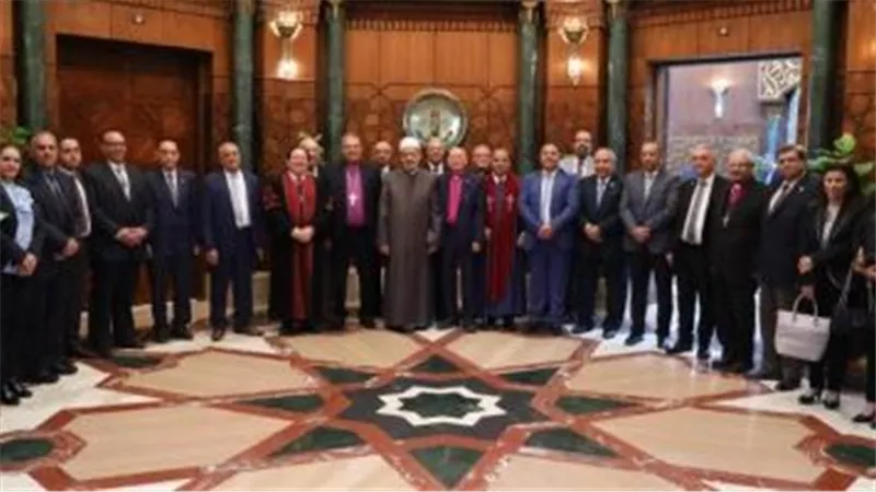 شيخ الأزهر يستقبل وفد الكنيسة الإنجيلية للتهنئة بعيد الفطر المبارك
