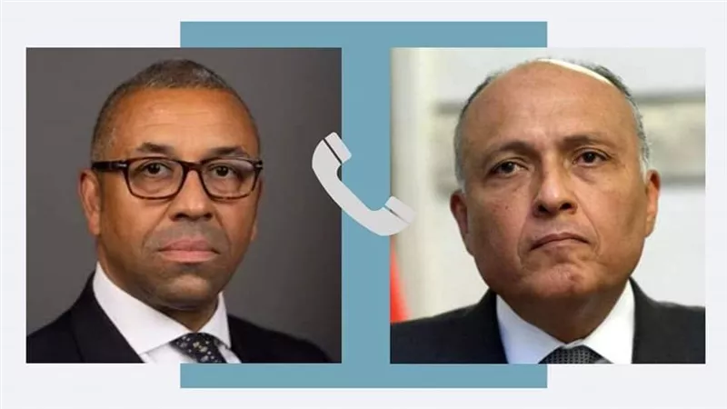 وزير الخارجية يتلقى اتصالاً هاتفياً من نظيره البريطاني