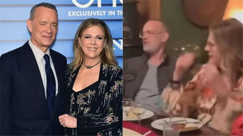 Tom hanks.. توم هانكس يتناول الملوخية بالأرانب مع وزوجته في مصر