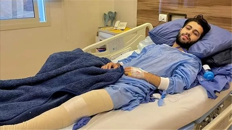الفيراري.. شادي رضوان لاعب الأهلي يجري جراحة الصليبي بنجاح