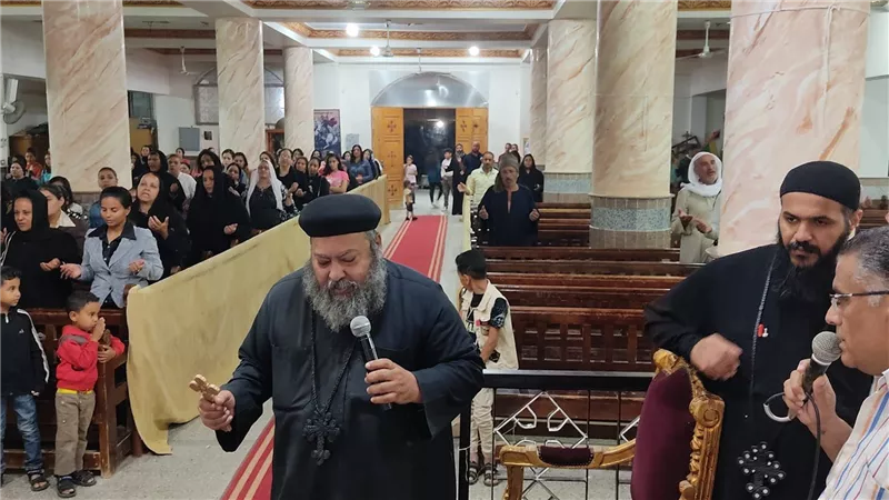 كنيسة مارجرجس بالسويس تقيم نهضة عيد إستشهاد أمير الشهداء