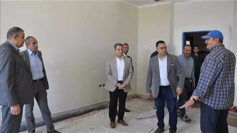 رئيس جامعة كفر الشيخ يتفقد أعمال إنشاءات مبنى العيادات الخارجية والتعليم الطبي