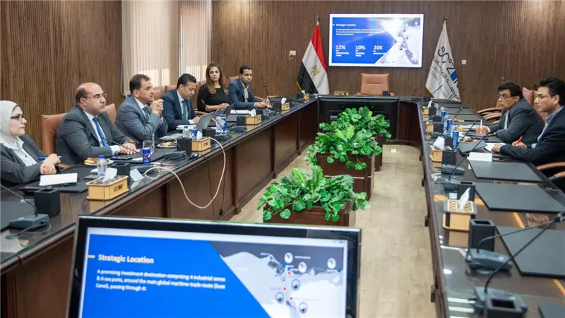  وفد هندي متخصص في صناعة السيارات بالسخنة  للتعرف على الفرص الإستثمارية
