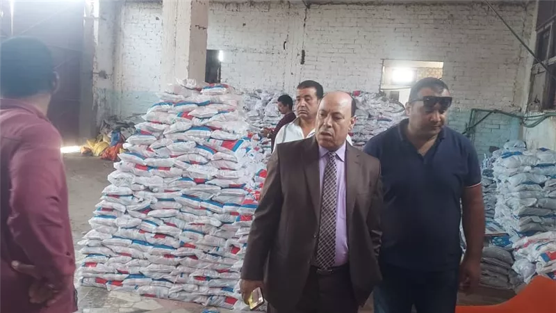 ضبط ٧٧ طن ملح طعام مجهول المصدر بالغربية 