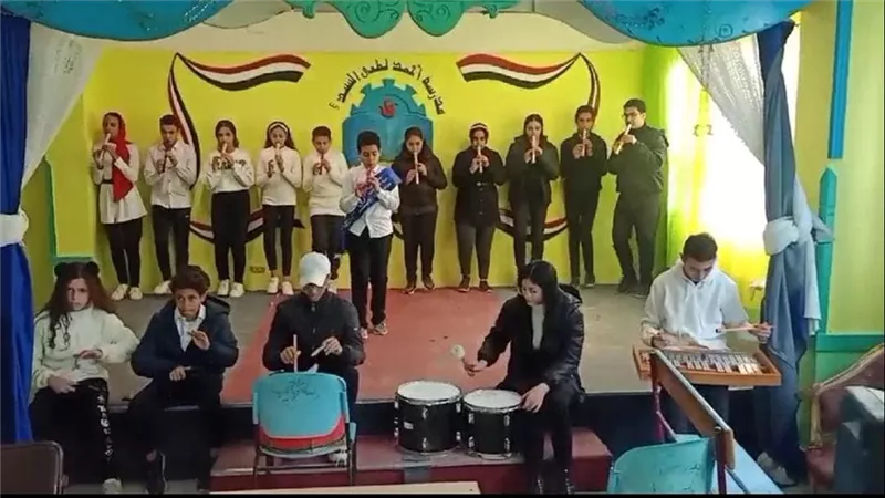 المركز الثاني جمهورياً من نصيب تعليم السويس في مسابقة آلات النفخ