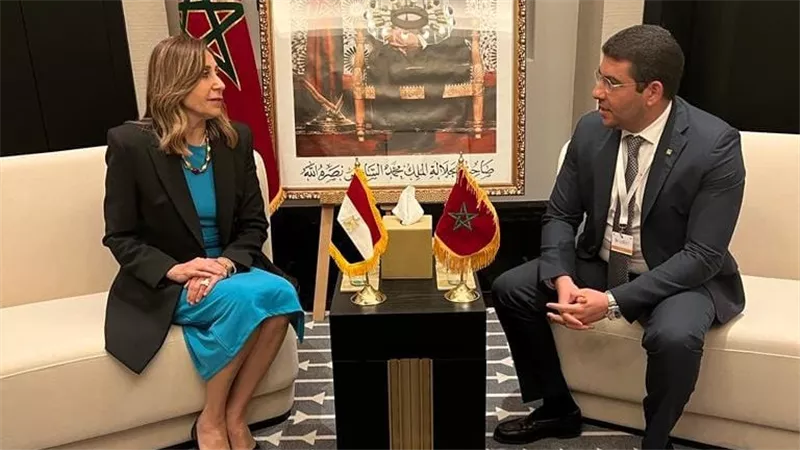 وزيرة الثقافة تلتقي نظيرها المغربي  لدعم أطر التعاون المُشترك بمجالات  الصناعات الثقافية وحفظ التراث 