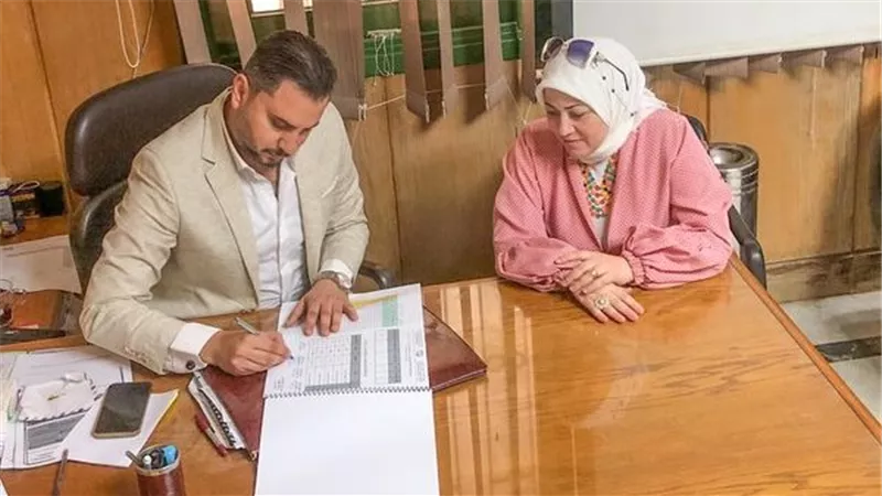 مديرالتأمين الصحي بالسويس يعتمد نتيجة التمريض بنسبة  ‎%‎100