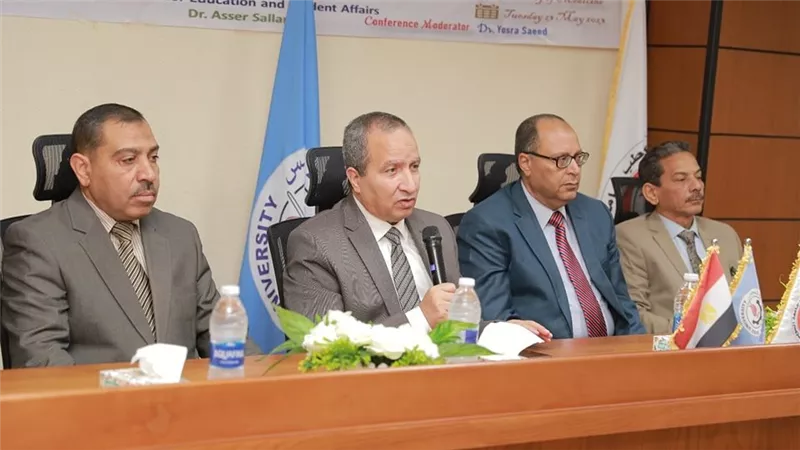 إنطلاق فعاليات المؤتمر الطلابي الأول للبحوث العلمية بجامعة السويس