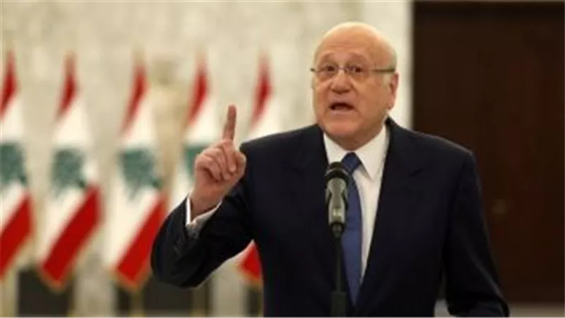 ميقاتى: إرجاء الجلسة الطارئة لمجلس وزراء لبنان غدا لرفض وزير العدل حضورها
