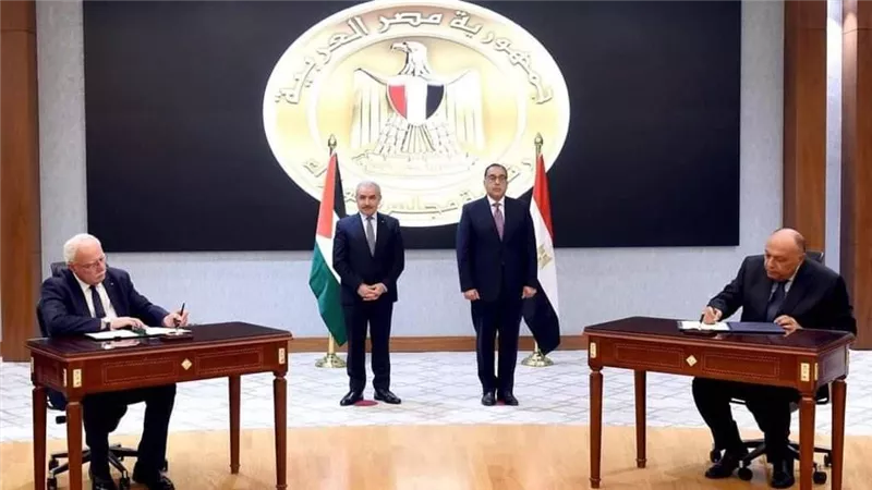 مدبولي يشهد توقيع عدد من الوثائق بين مصر وفلسطين