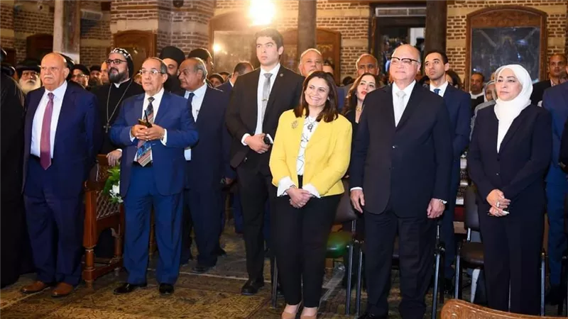 وزيرة الهجرة تشارك في الاحتفال بذكرى زيارة العائلة المقدسة إلى مصر بكنيسة أبي سرجة
