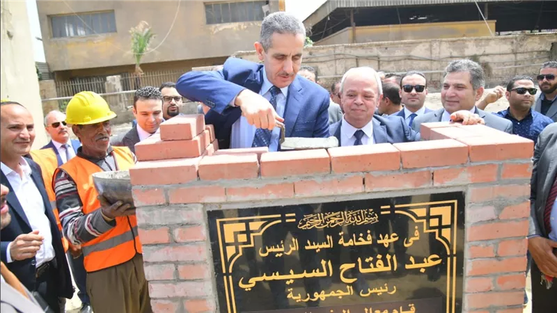 محافظ الغربية يضع حجر الأساس لإنشاء مجلس مدينة المحلة الجديد