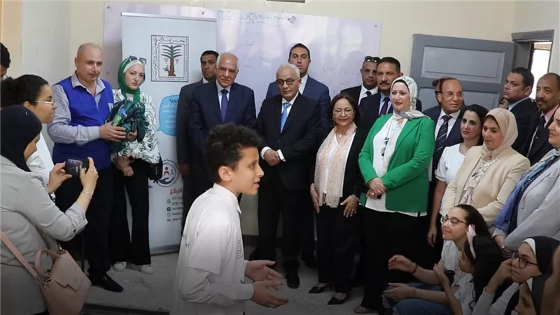 إطلاق المبادرة الوطنية تمكين الطفل المصري بإحدى مدارس الجيزة (صور)