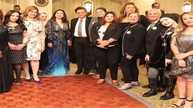 إلهام شاهين وأحمد الفيشاوي وخالد محمود و المطرب  مجد القاسم باحتفالية روتاري هليوبوليس