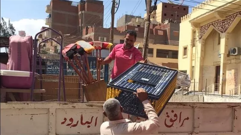 رفع 655 حالة إشغال طريق مخالف بمراكز بالبحيرة