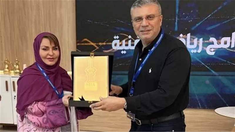 عمرو الليثي يزور معرض التليفزيون السعودي بالمهرجان العربي للإذاعة والتليفزيون بتونس