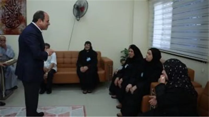الرئيس السيسى يتفقد دار مسنين الأبعادية فى البحيرة ويطمئن على النزلاء