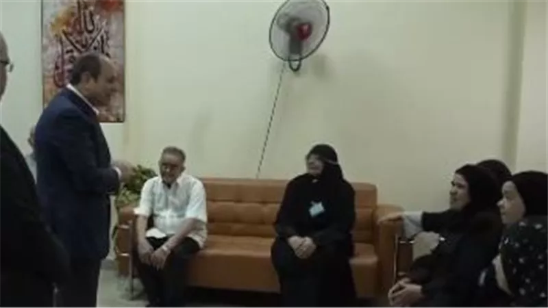 الرئيس السيسى لنزلاء دار مسنين الأبعادية: 