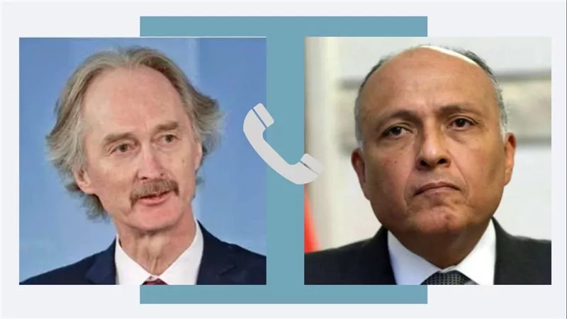 وزير الخارجية يتلقى اتصالاً هاتفياً مع مبعوث الأمم المتحدة الخاص إلى سوريا